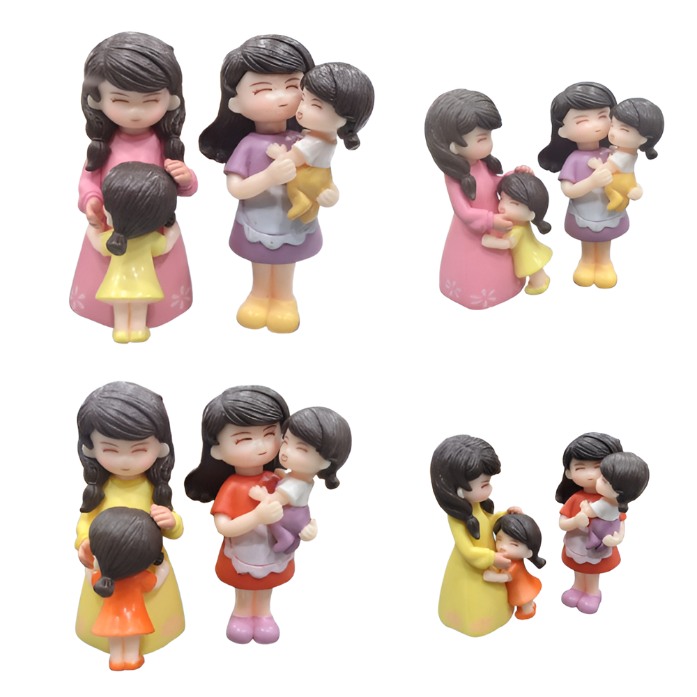 Mom & Child Figurine Set