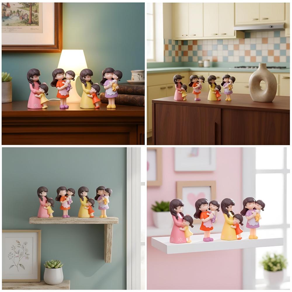 Mom & Child Figurine Set