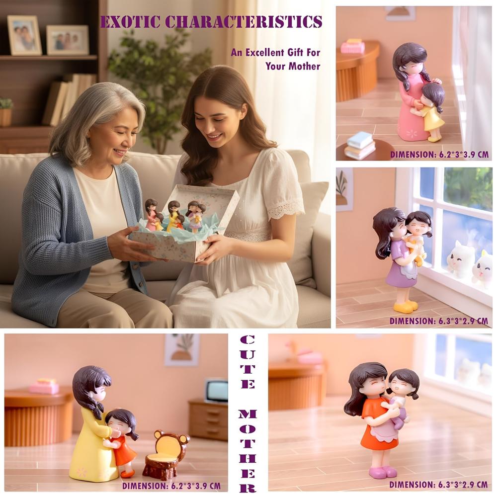 Mom & Child Figurine Set
