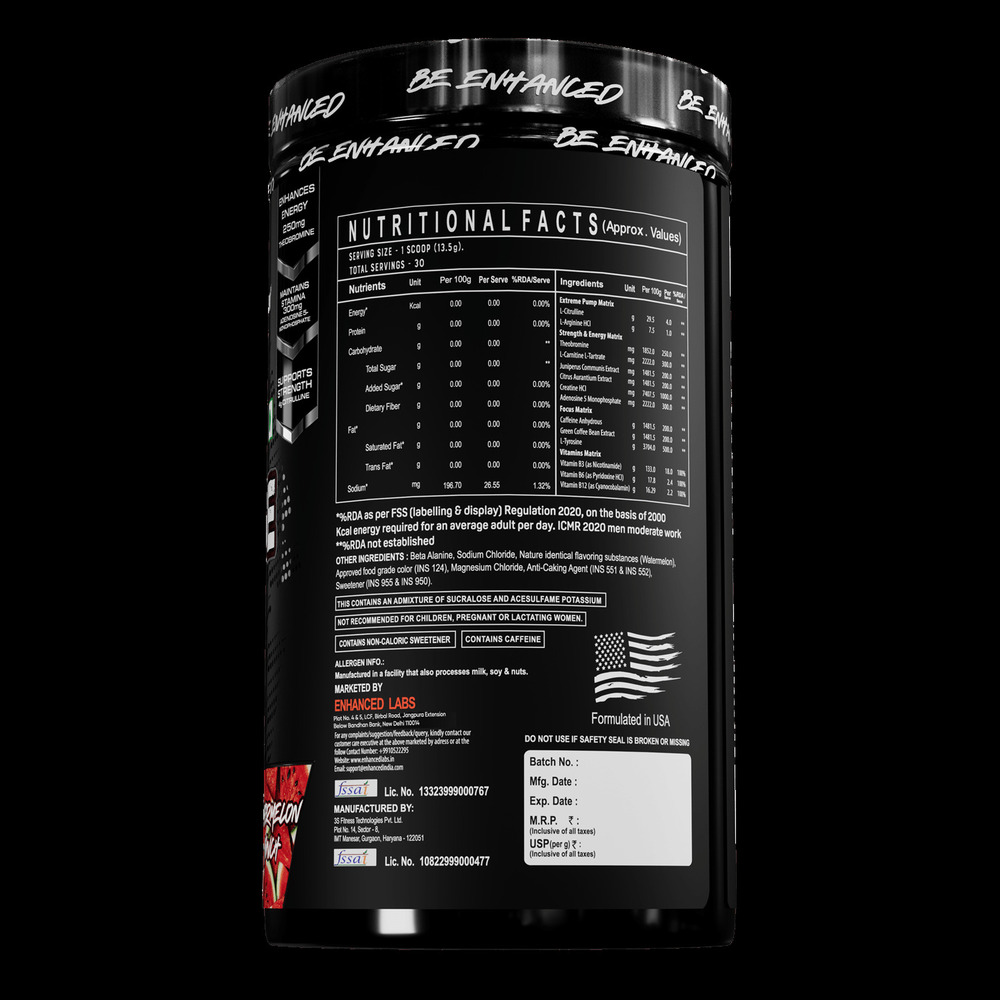Enhanced India Sevage Watermelon Punch Supplement