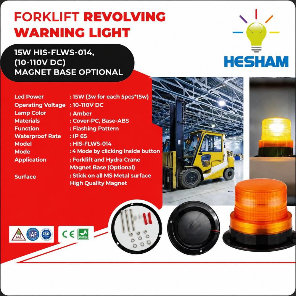 Forklift Led Power Revolving Warning Light (HIS-FLWS-014)
