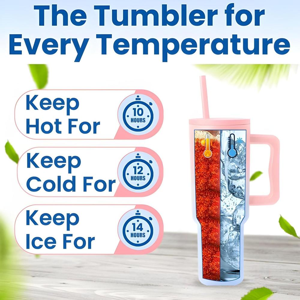 1200 ML HEAVY DUTY TUMBLER WITH STRAW ( CANDY)