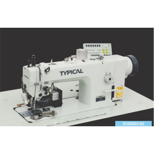 TYPICAL GC0303D3-BQ DIRECT-DRIVE TOP AND BOTTOM FEED LOCKSTITCH SEWING MACHINE WITH AUTO TAPE CUTTER
