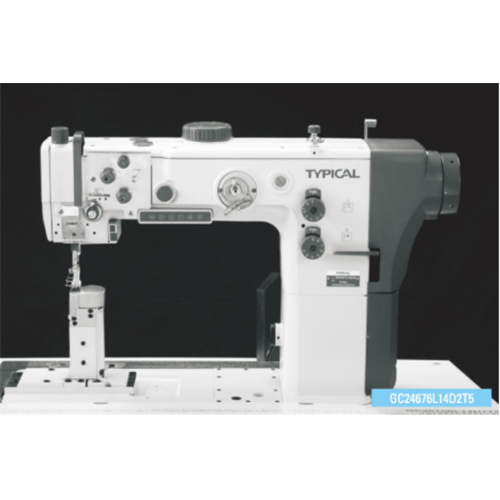 Typical GC24676L14D2T5  Post Bed Two-needle Compound Feed Lockstitch Sewing Machine With Thread Trimmer