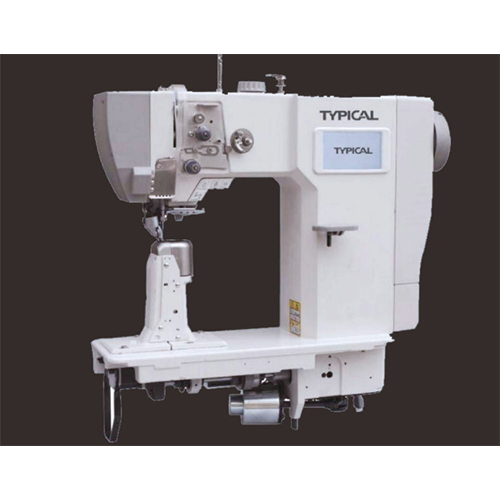 TW1-1591E Typical TW1-1591E Full Electronic Post Bed Industrial Sewing Machine with Wheel Feed, Roller Presser & Needle Feed (MACHINE-ONE DESIGN)