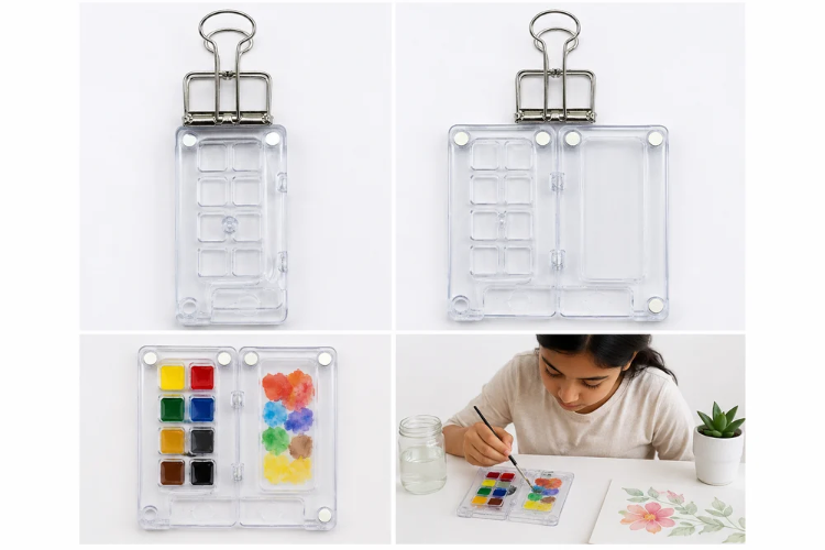 Portable Transparent Watercolor Palette