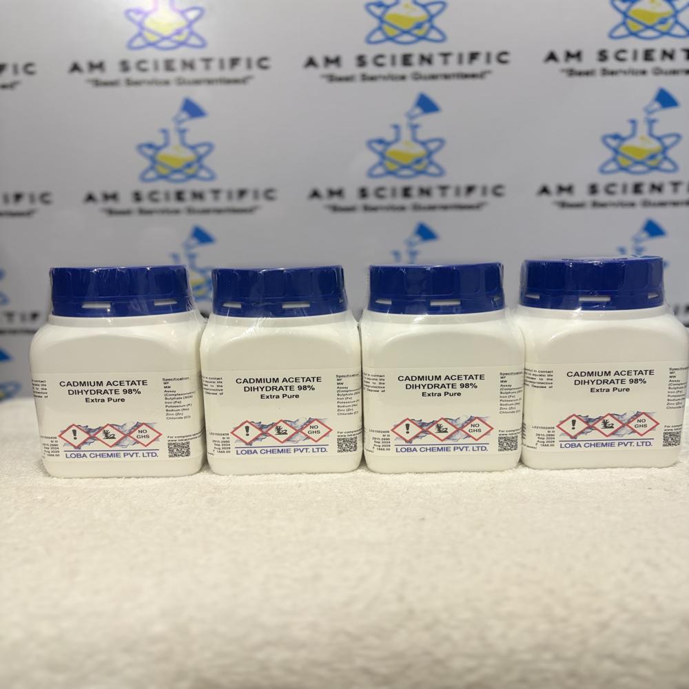 Cadmium Acetate Dihydrate 98% Extra Pure 500g Loba