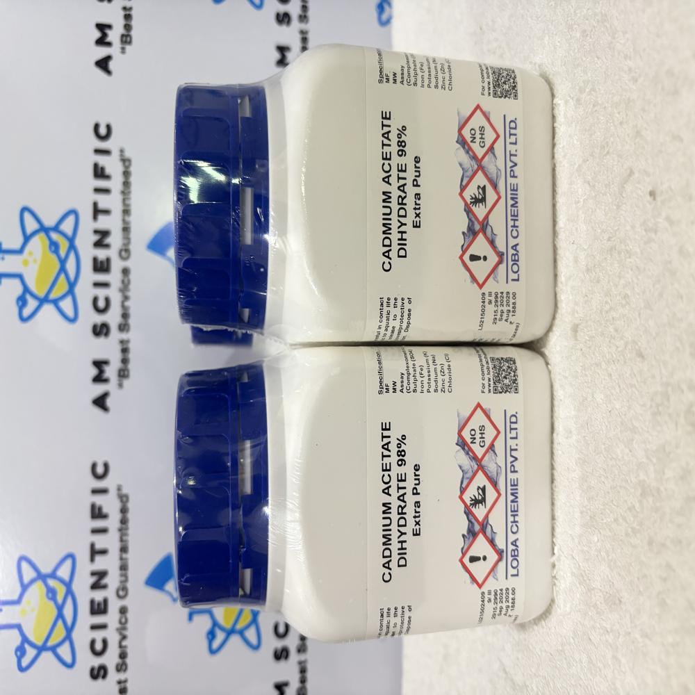 Cadmium Acetate Dihydrate 98% Extra Pure 500g Loba