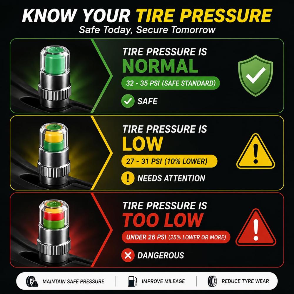 Air Pressure Alert Valve Cap