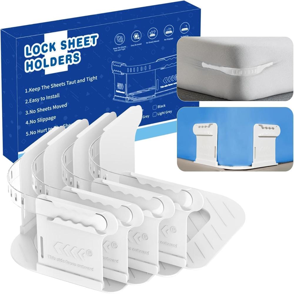 Bedsheet Holder With Lock Strips