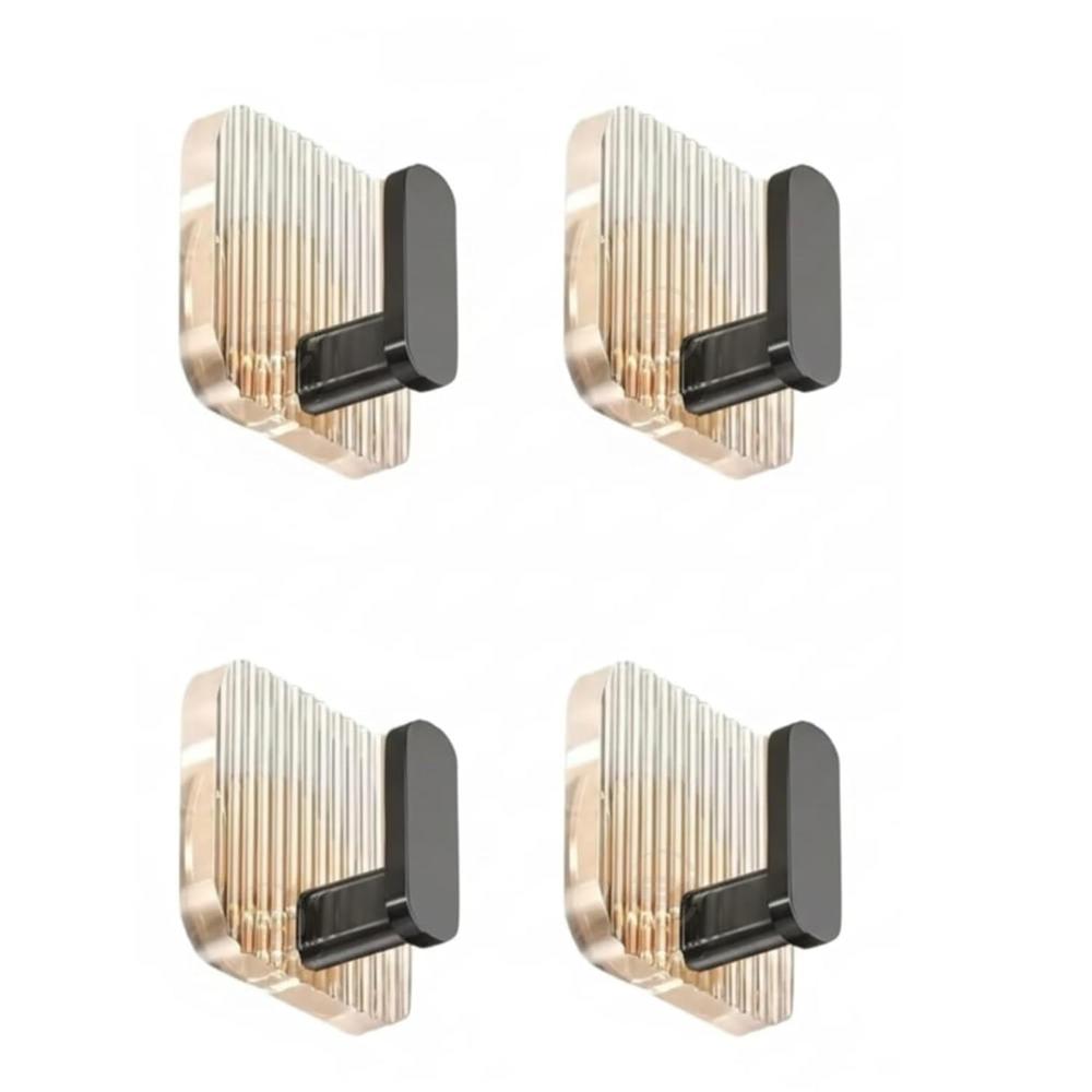 Black Wall Hook ( 4 Pcs)