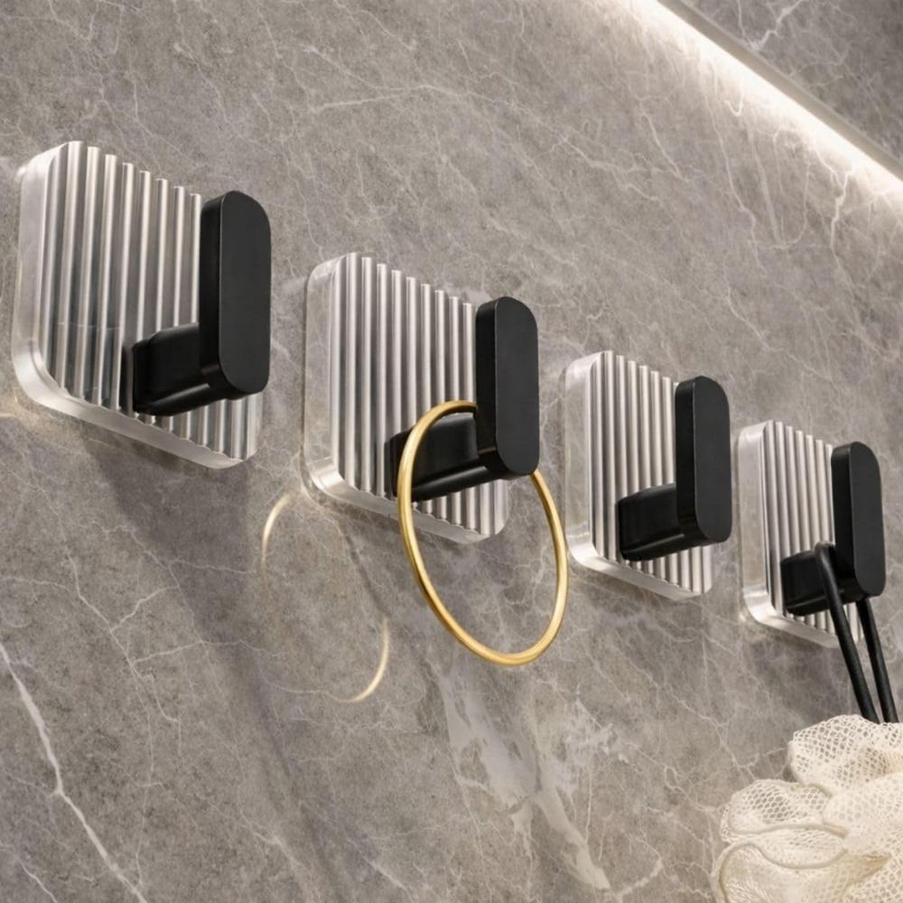 Black Wall Hook ( 4 Pcs)