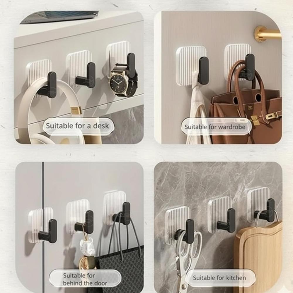 Black Wall Hook ( 4 Pcs)