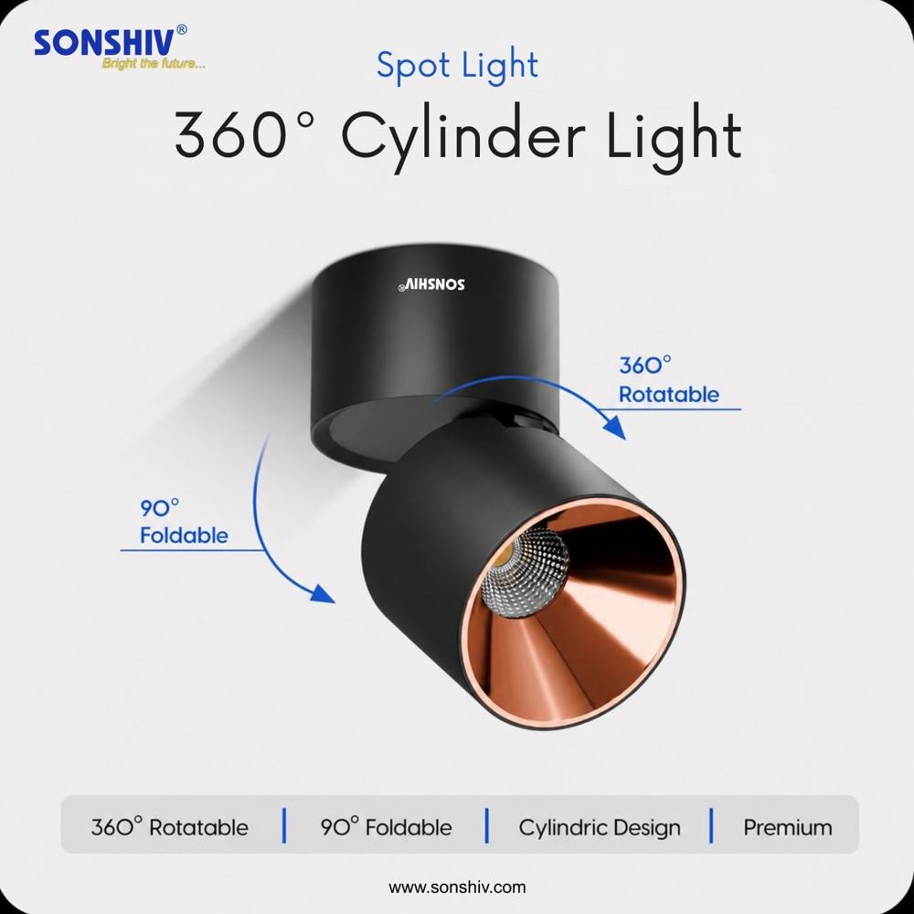 Surface cylinder movable 360
