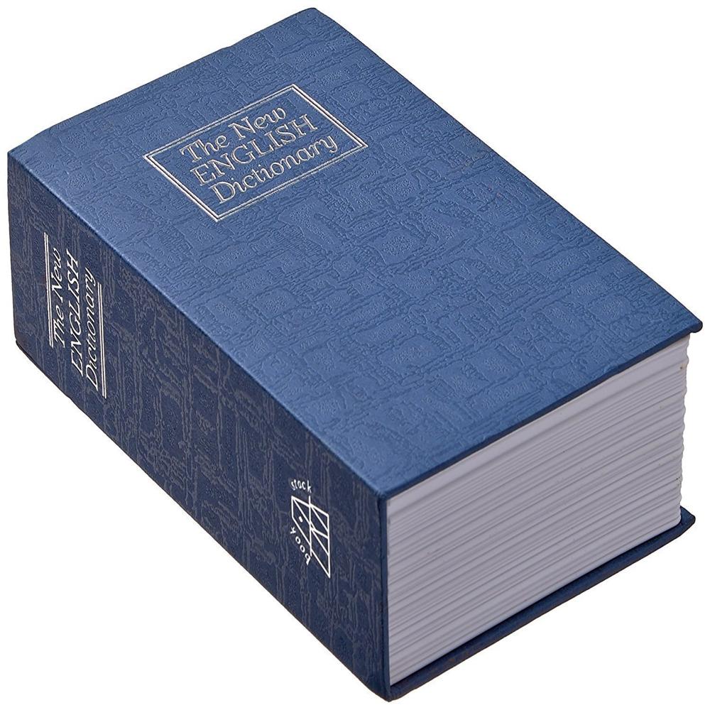Book Style Jewellery Money Safe Cash Box Locker
