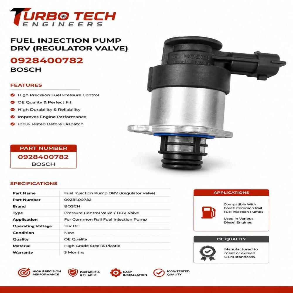 Fuel Injection Pump Drv 0928400782 Bosch - Country Of Origin: India