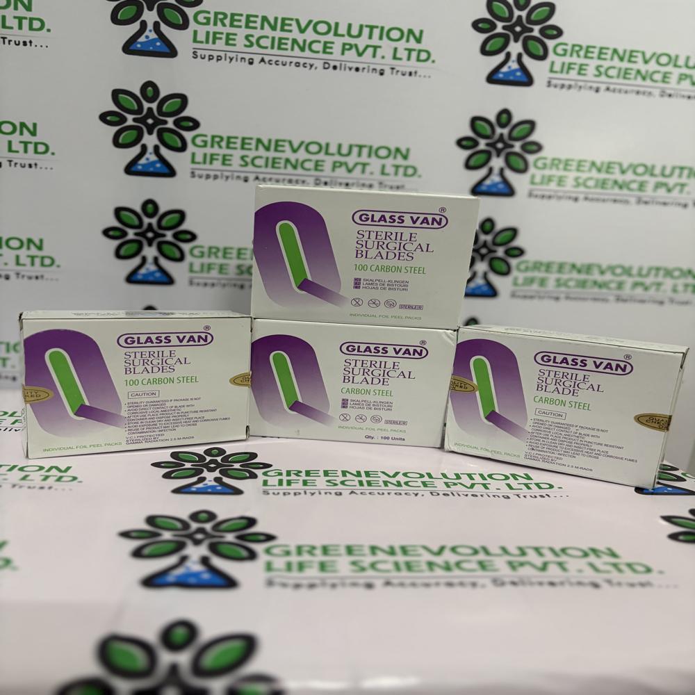 Glass Van Sterile Surgical Blades
