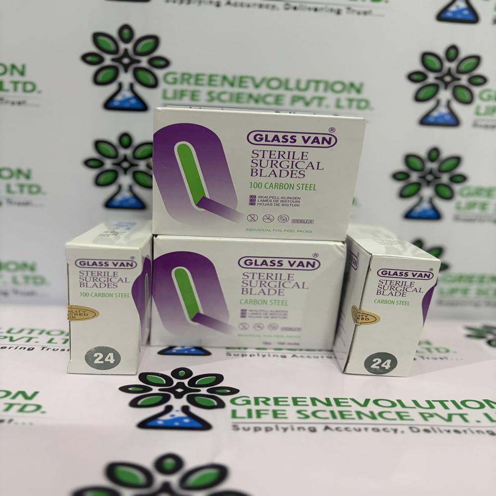 Glass Van Sterile Surgical Blades