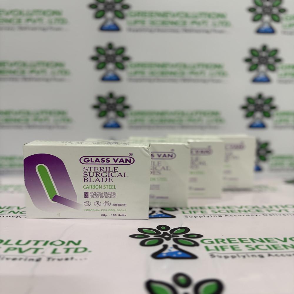 Glass Van Sterile Surgical Blades