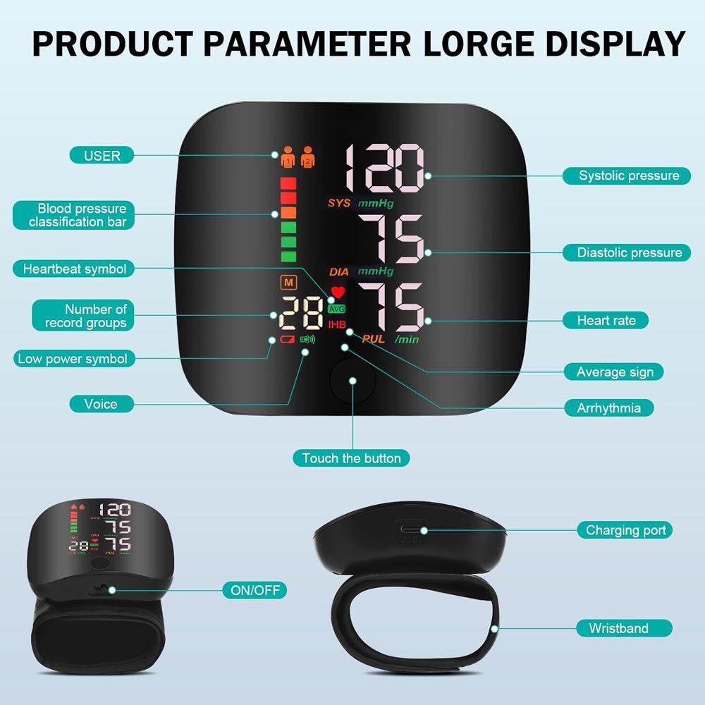 Digital Wrist Blood Pressure Monitor