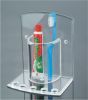 Clear Acrylic Toothbrush Holder - 15x13x10 cm | Superior Finishing, Durable Design, Wall-Mountable Options