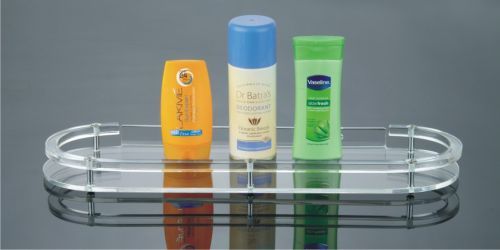 D'SONS Oval Shelf - 18 Inch | Premium Quality, Pipe Connection, Elegant Aesthetic Design, Ideal for Residential and Commercial Bathing Spaces