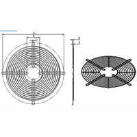 Axial Fan Flat Grill