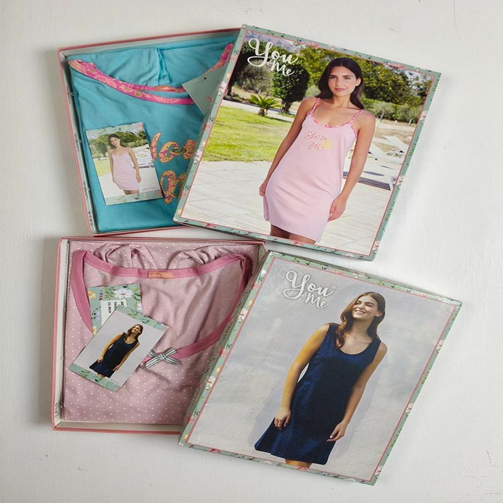 W13718 | Ladies Strappy Nightshirts Assorted