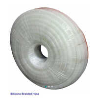 White Silicone Braided Hose Pipe