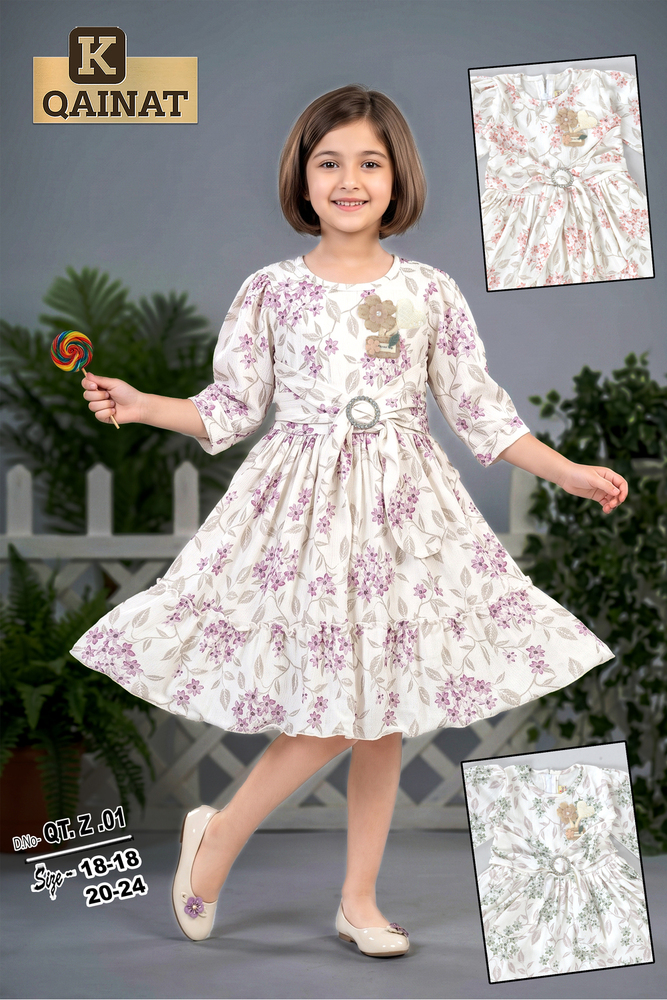 Prited Cotton Frock