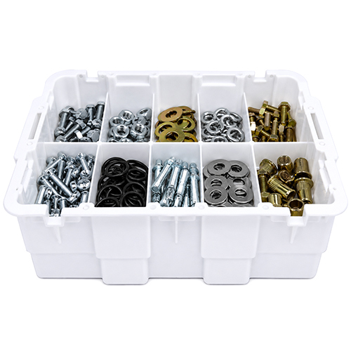 Industrial Storage Crate - Color: White