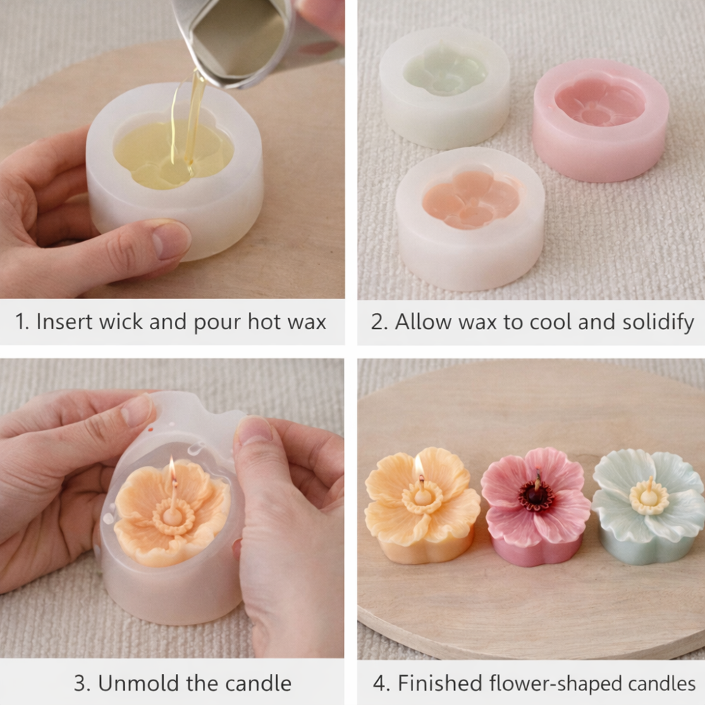 Flower Silicone Candle Mould