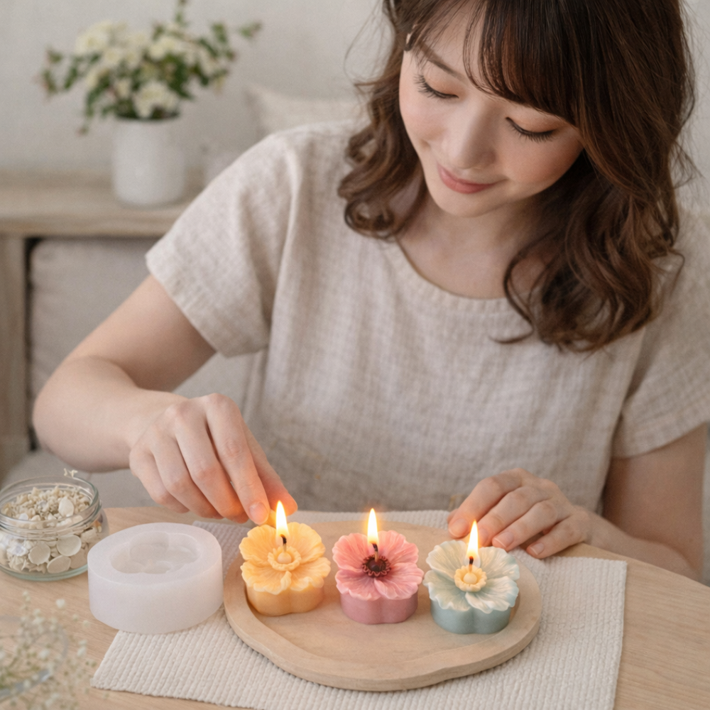 Flower Silicone Candle Mould