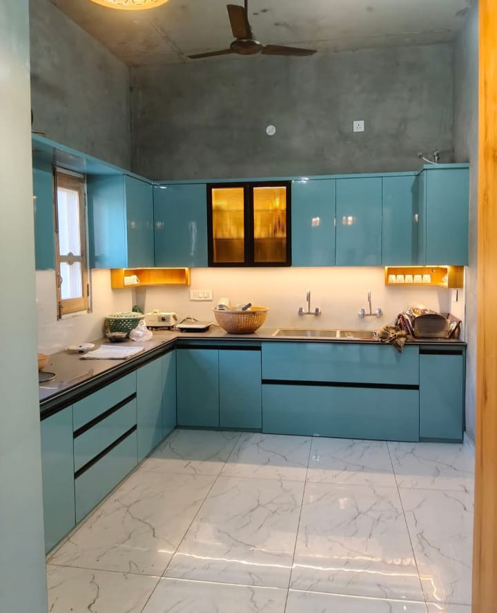 L Shape Modular Kitchen