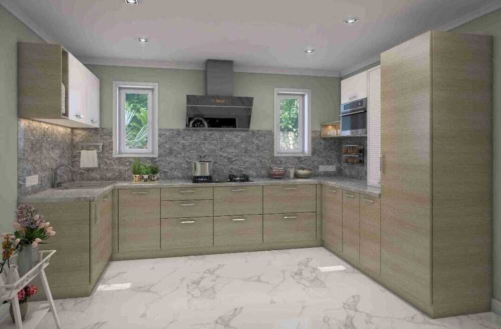 U Shape Modular Kitchen