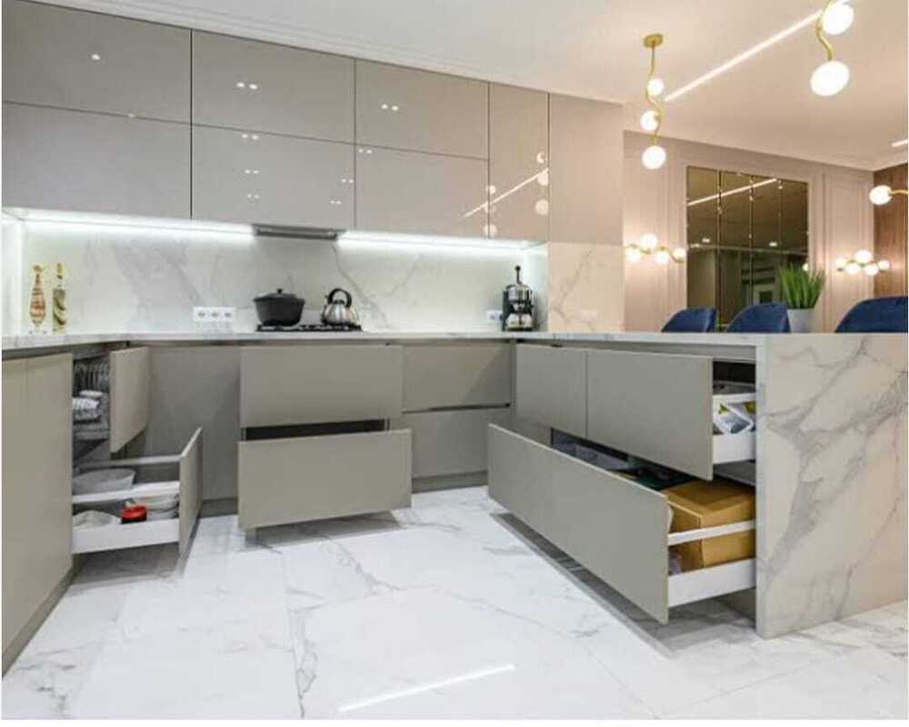 Acrylic Modular Kitchen Cabinet