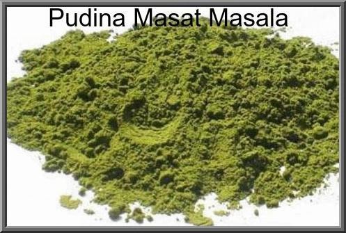 Pudina Mast Masala - Dried Mint Leaf Powder , Delightful Taste for Puffs, Snacks, Tea, Curries, Bhujiya, Ready to Use, Easy to Store