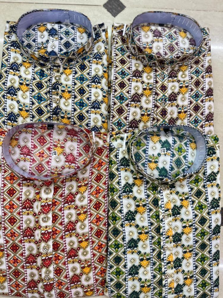 Mens Printed Kurta