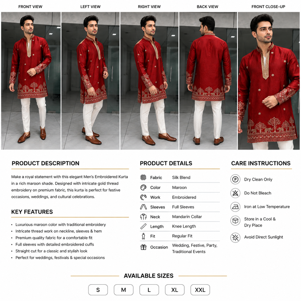 TISSUE DAMAN KURTA