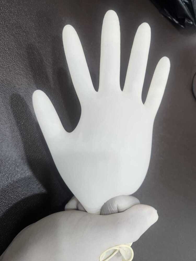 Hospital White Latex Gloves