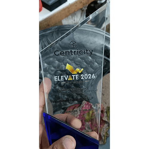 10 Inch Blue Acrylic Trophy