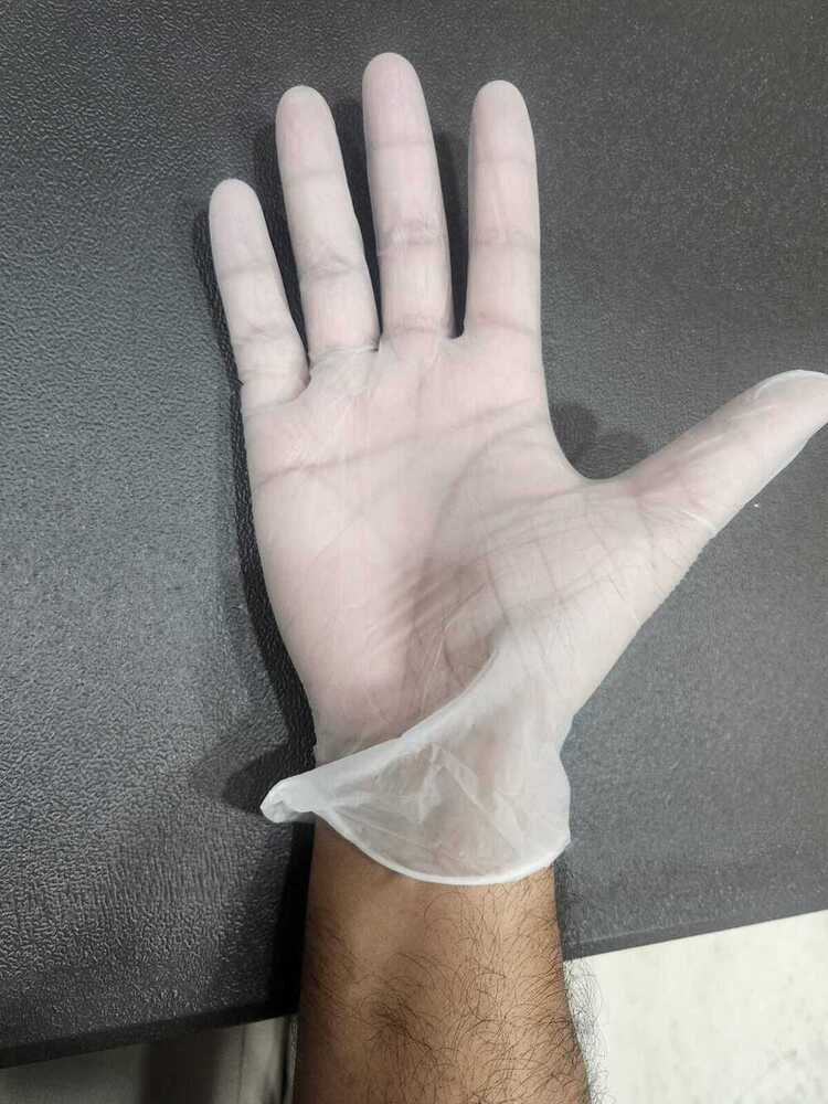 White Vinyl Gloves