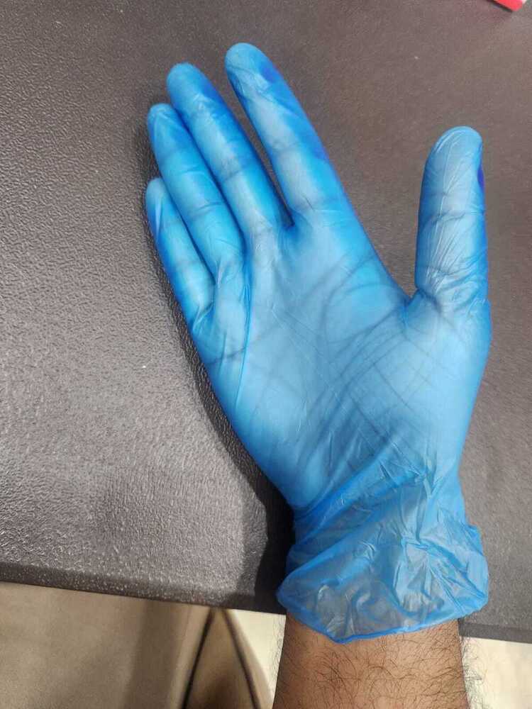 Blue Vinyl Gloves