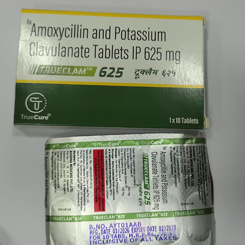 625mg Amoxycillin And Potassium Clavulanate Tablets