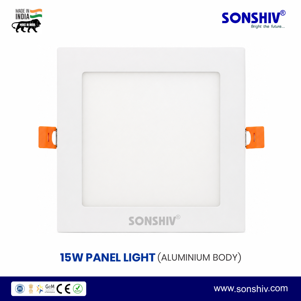 15w square panel light
