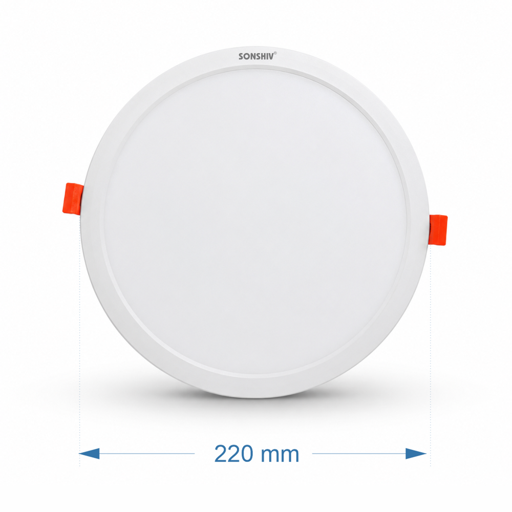 22w slim round panel