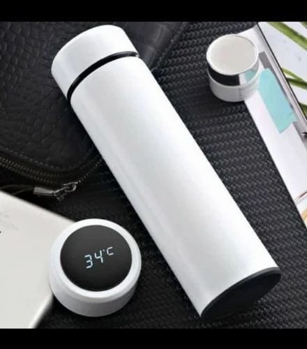 White LED Temperature Display Water Bottle