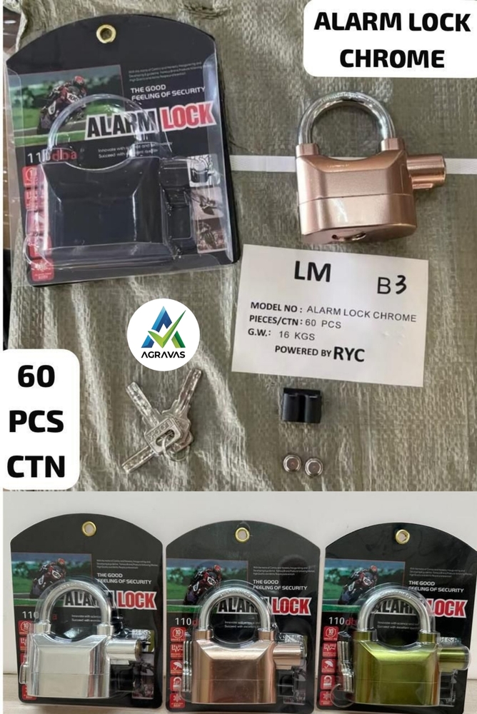 Chrome Finished Digital Alarm Lock