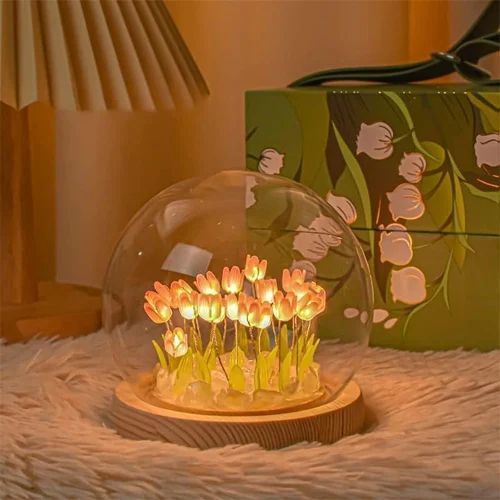 Crystal Tulip Lamp
