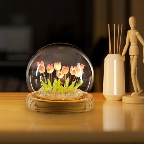 Crystal Tulip Lamp